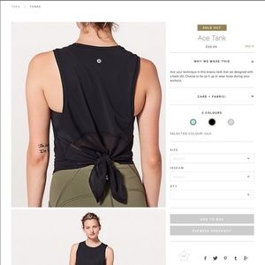 Lululemon Ace tank